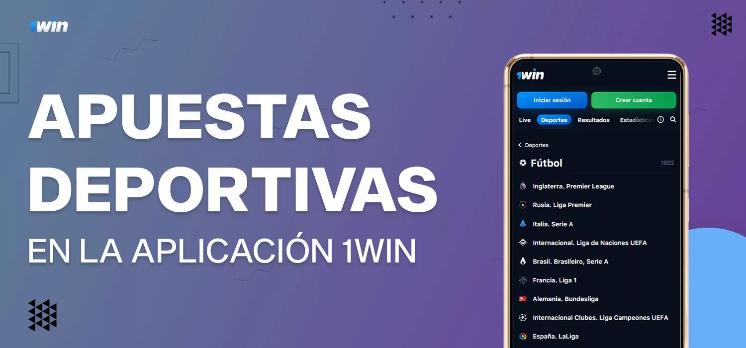 Apuestas deportivas en la aplicación 1win