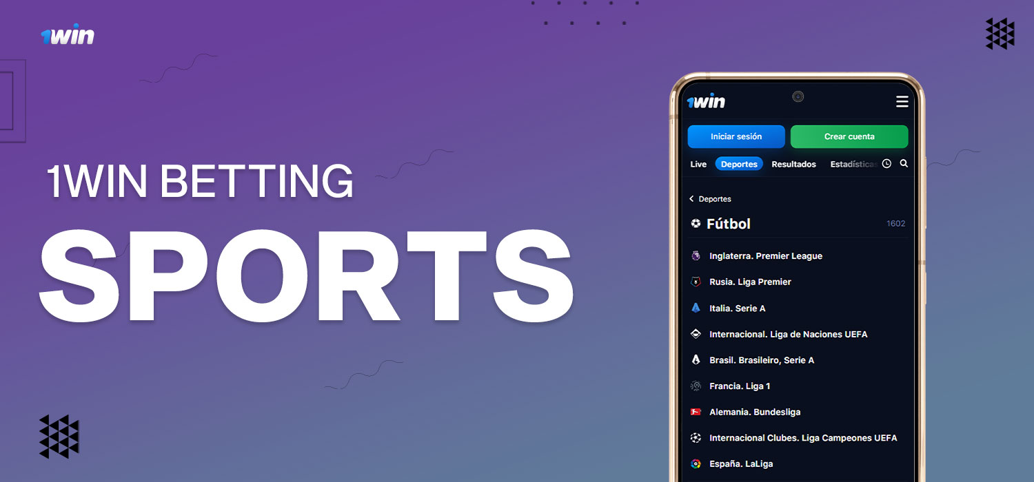 Sports betting in the 1win app